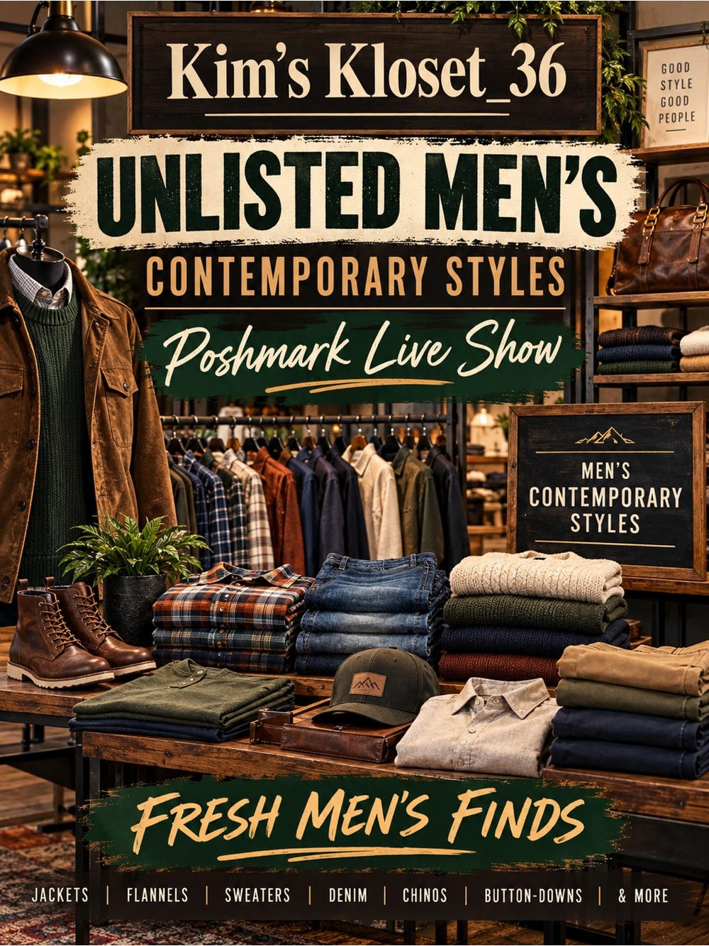 Unlisted Men's Contemporary Clothing